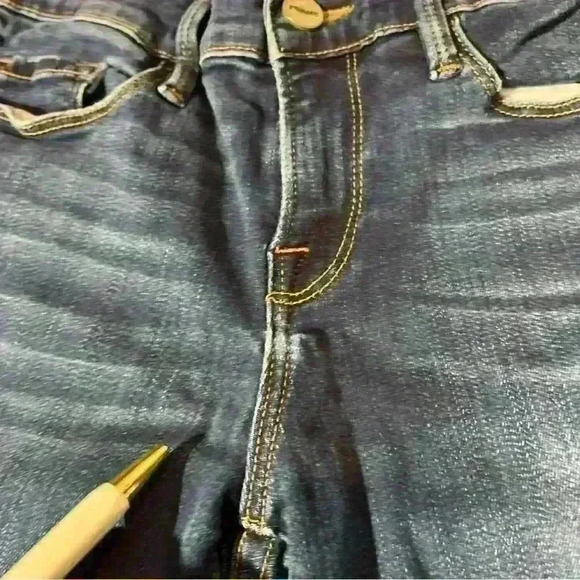 Frame Womens Le Skinny de Jeanne  size 26 Raw Ankle Hem Blue Denim - Picture 7 of 11